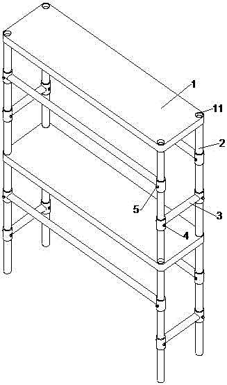 一种便携式脚手架的制作方法与工艺