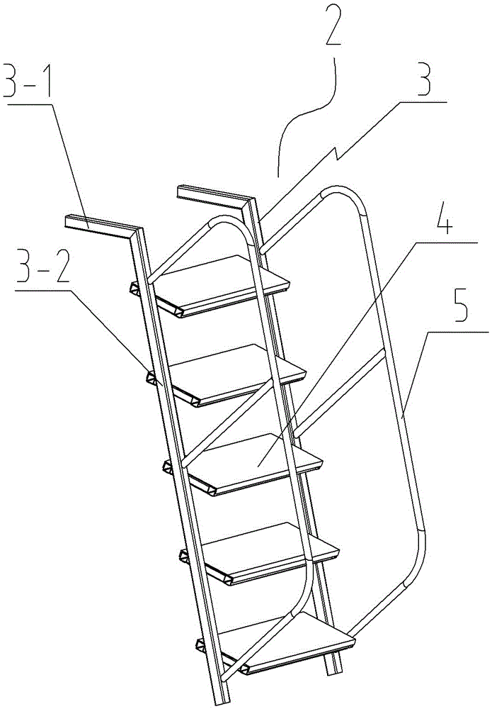 升降平台用扶梯结构的制作方法与工艺