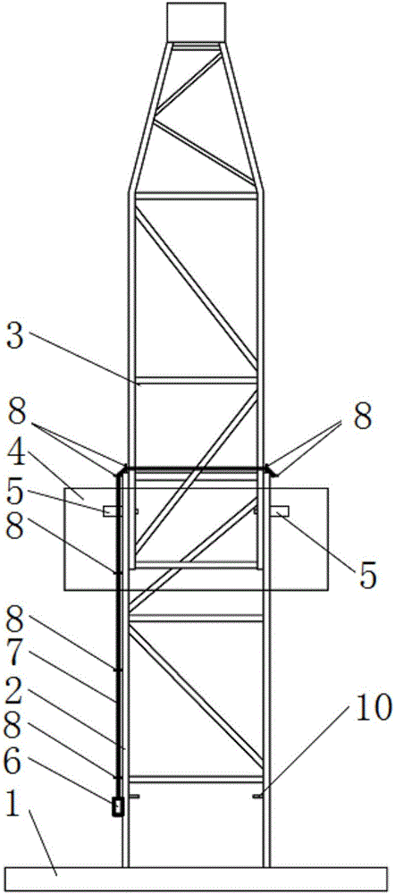 K型伸縮井架伸縮限位裝置的制作方法