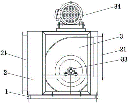 一種后傾箱式離心式通風機的制作方法與工藝