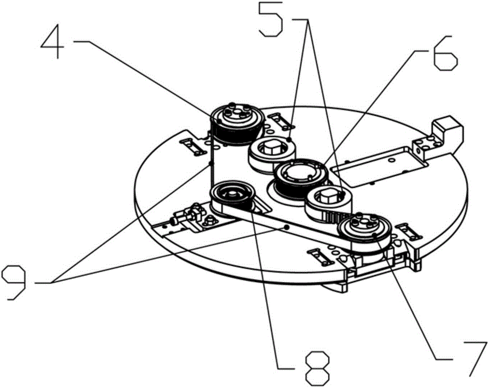 一种多转盘同步旋转机构的制作方法