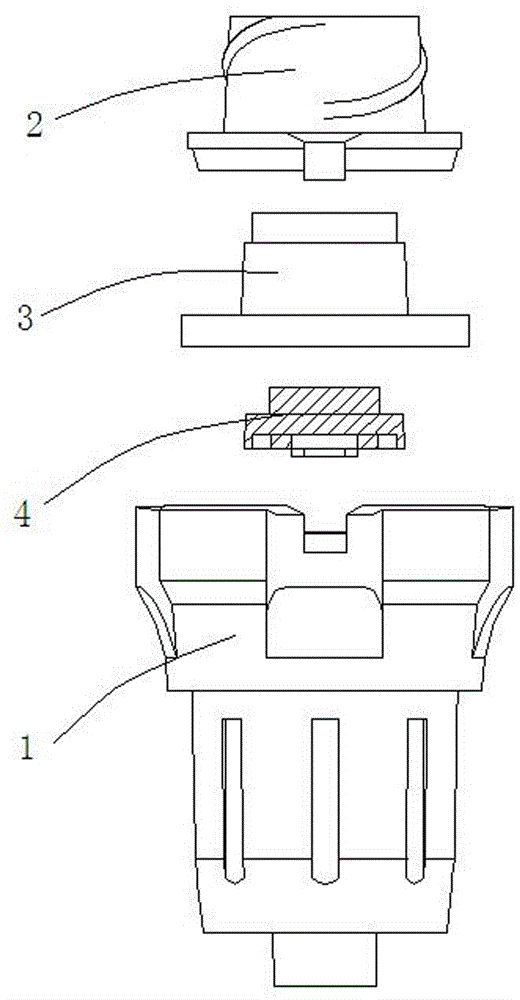 一种无针混液用阻隔阀的阀架的制作方法与工艺