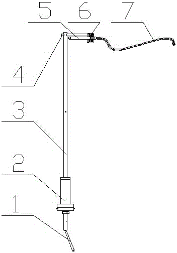 一種用于真空熔煉氣霧化制粉的旋轉(zhuǎn)式測溫裝置的制作方法