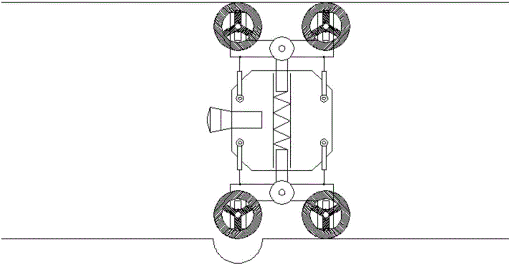 一種對(duì)稱(chēng)U型主動(dòng)越障管道機(jī)器人的制作方法與工藝