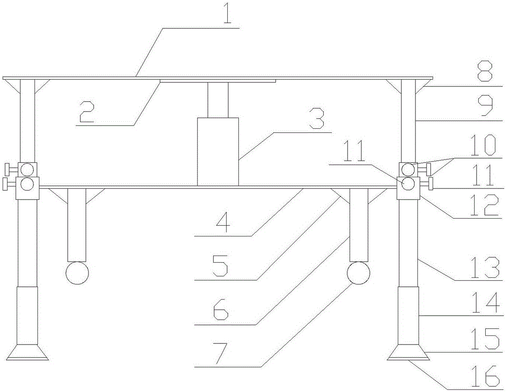 一种稳定且便于移动的纺织机机架的制作方法与工艺