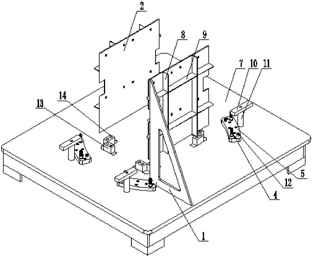 风电支架焊接定位夹装装置的制作方法