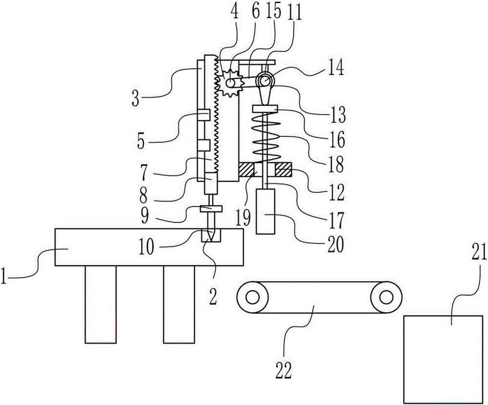 一種建筑工地L型鋼筋架制作裝置的制作方法