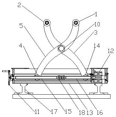 數(shù)控管板一體機(jī)上的自動(dòng)轉(zhuǎn)卡裝置的制作方法