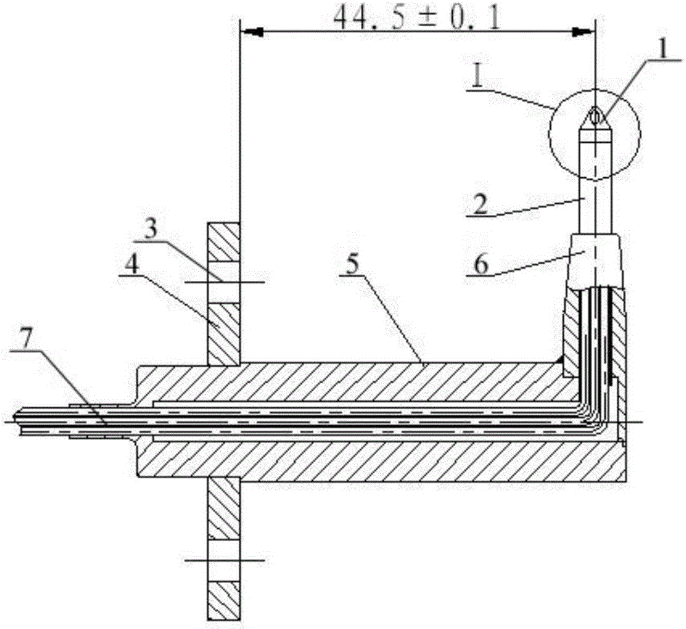 一種五孔探針的制作方法與工藝