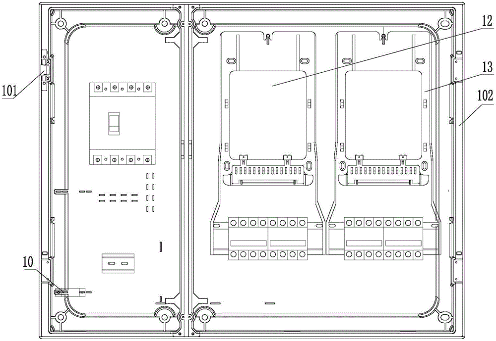 可視窗方便除塵三相2表位電能表箱的制作方法與工藝