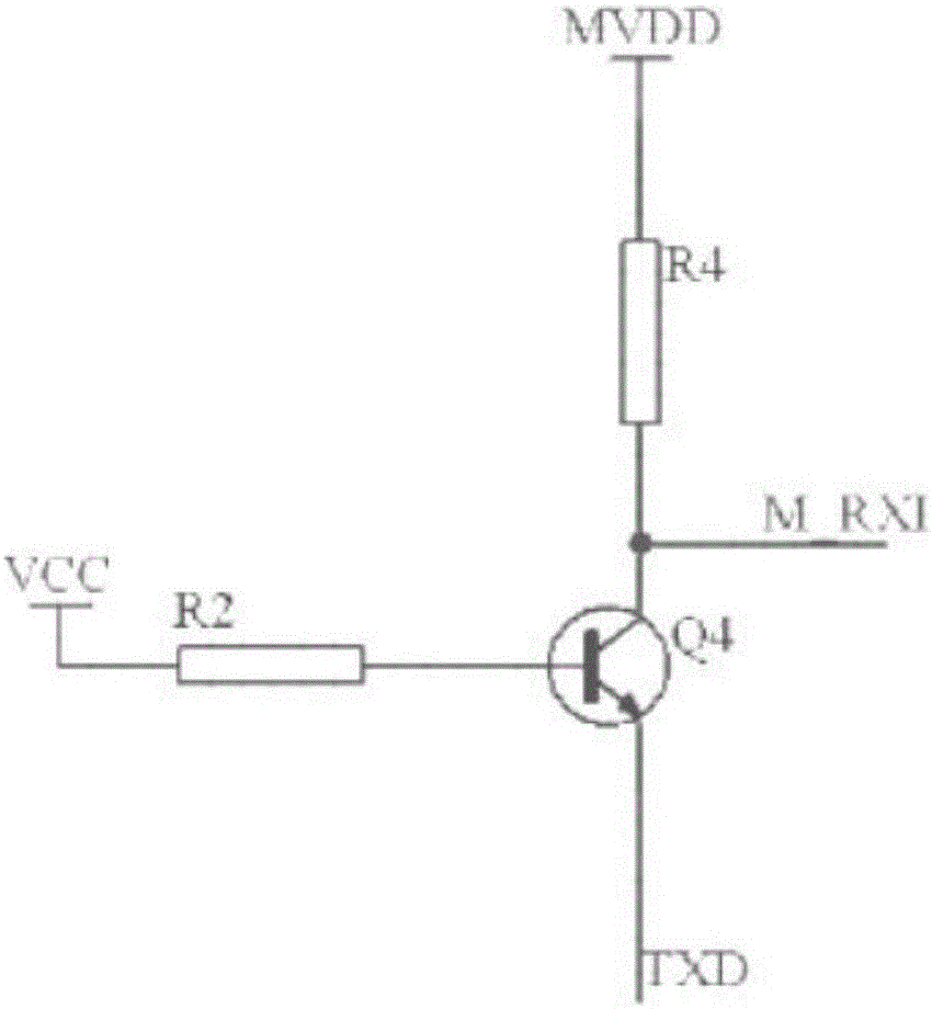 远传水表M‑BUS通讯芯片与单片机的连接结构的制作方法与工艺