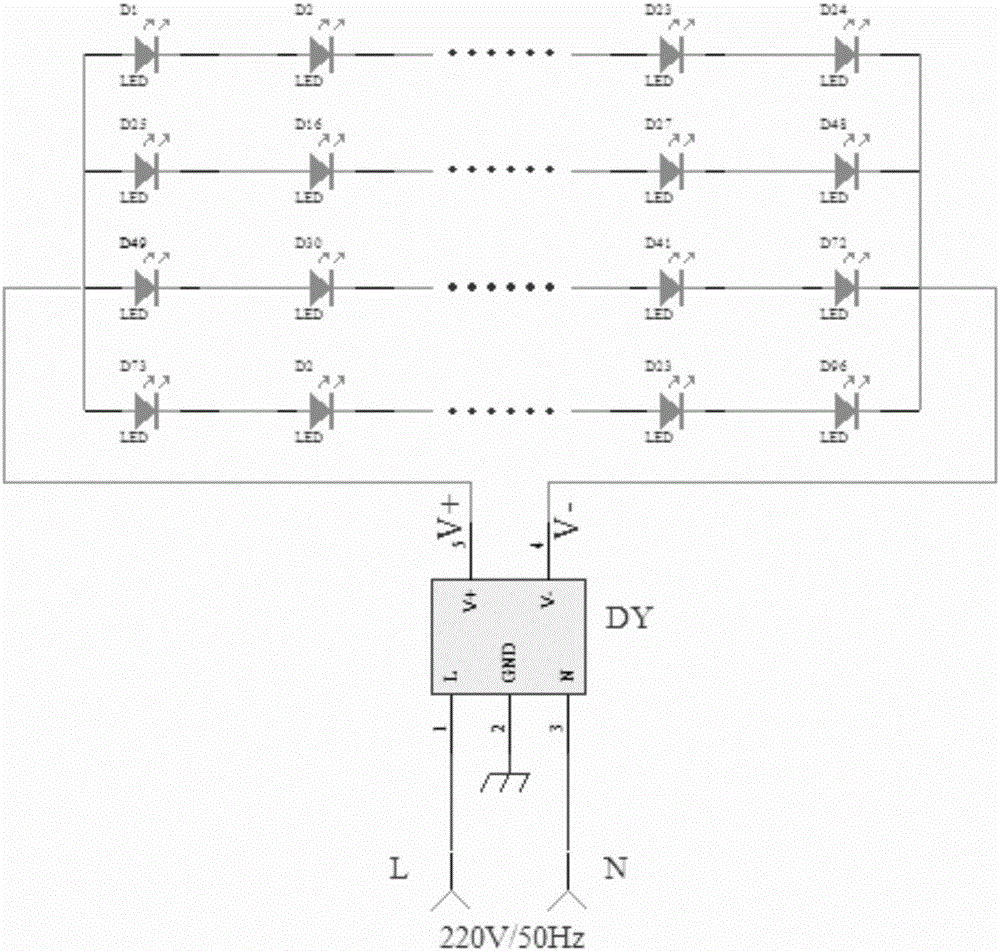 一種地下停車場用LED微波感應燈管的制作方法與工藝