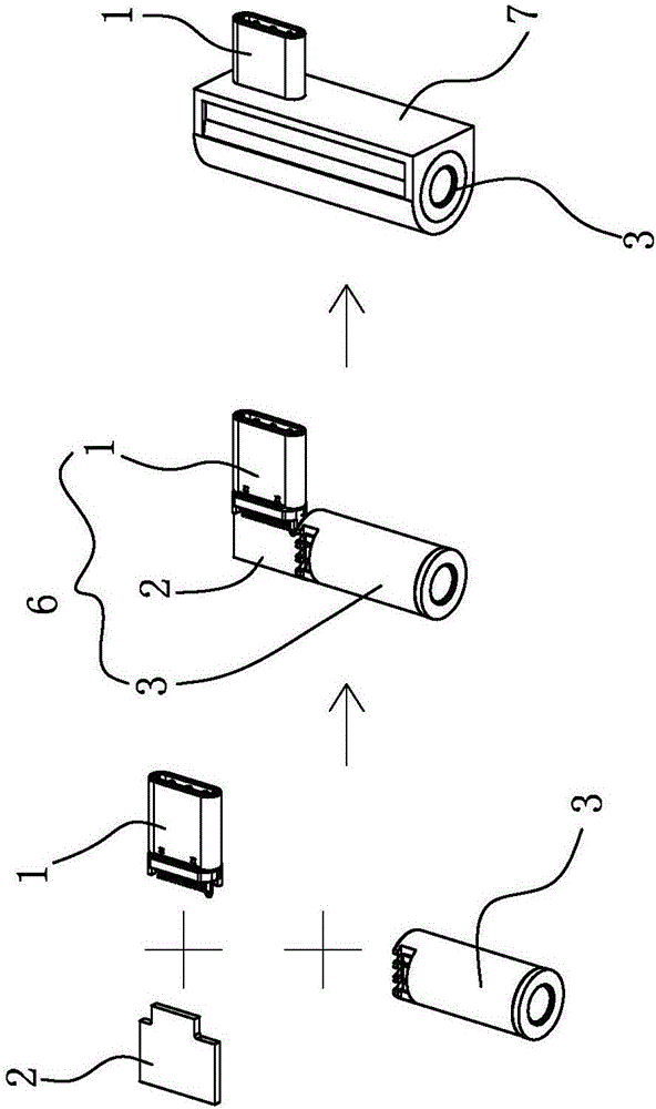 电连接器组合的制作方法与工艺