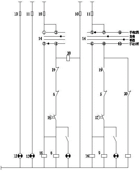 一種雙電源自投自復(fù)自動(dòng)轉(zhuǎn)換控制電路的制作方法與工藝