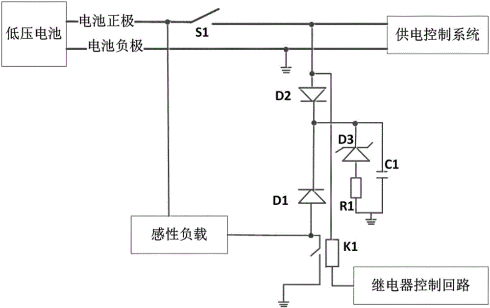 一种继电器吸收电路及其电机控制系统的制作方法与工艺