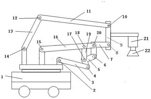 一種用于搬運(yùn)作業(yè)兩活動(dòng)度連桿機(jī)構(gòu)機(jī)械臂的制造方法與工藝