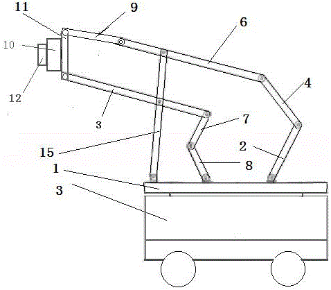 一種用于噴涂作業(yè)兩活動(dòng)度閉鏈連桿機(jī)構(gòu)機(jī)械臂的制造方法與工藝