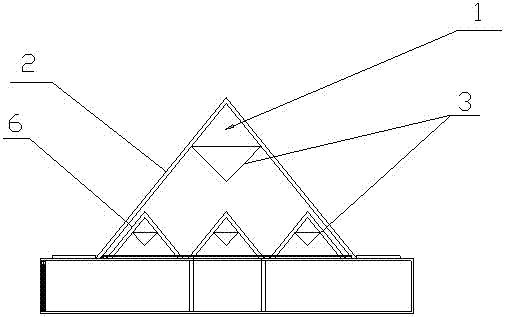 一种金字塔状具有紫光折射的温室及其使用方法与制造工艺