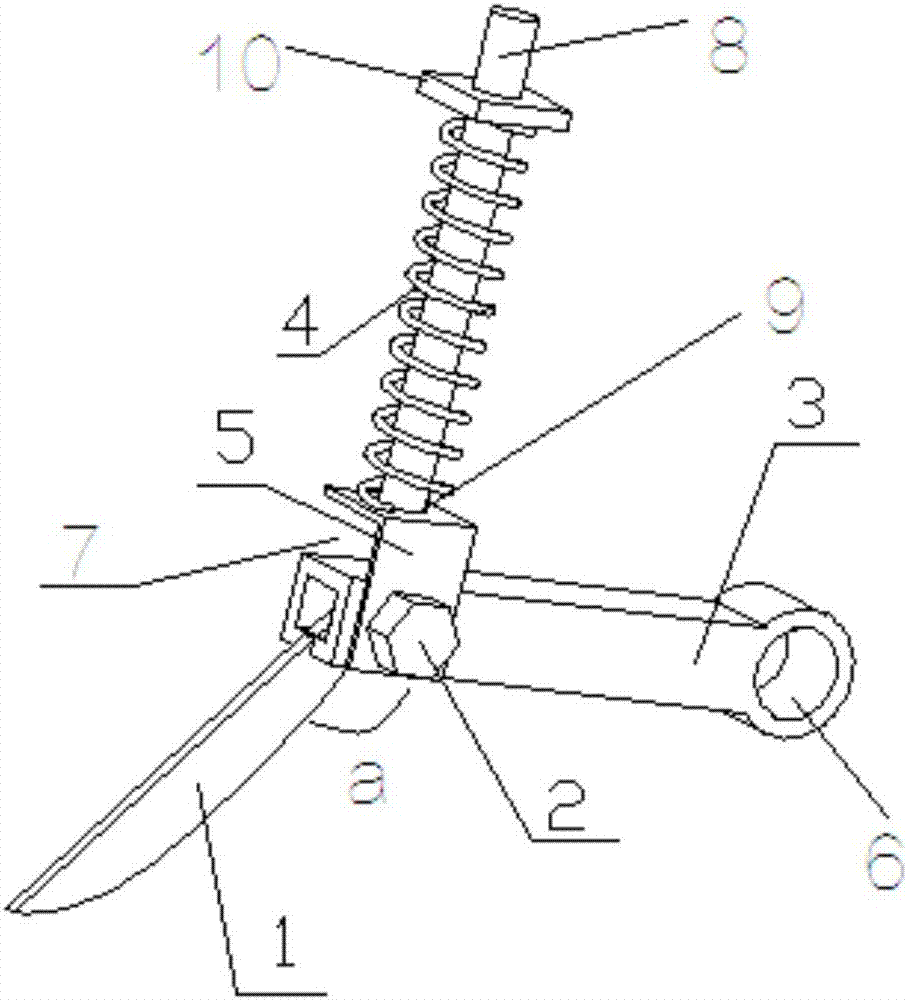 一种仿行垄沟的割膜刀的制造方法与工艺