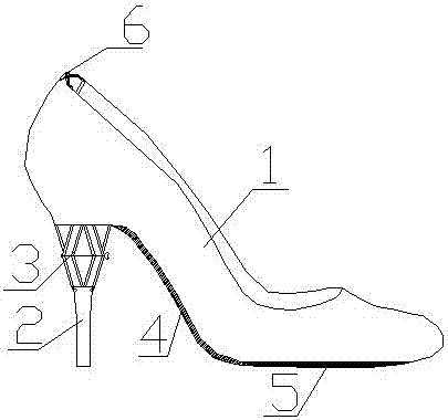 可调节高度防磨高跟鞋的制造方法与工艺