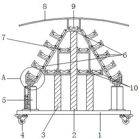 一种土木建筑用管道支撑架的制造方法与工艺
