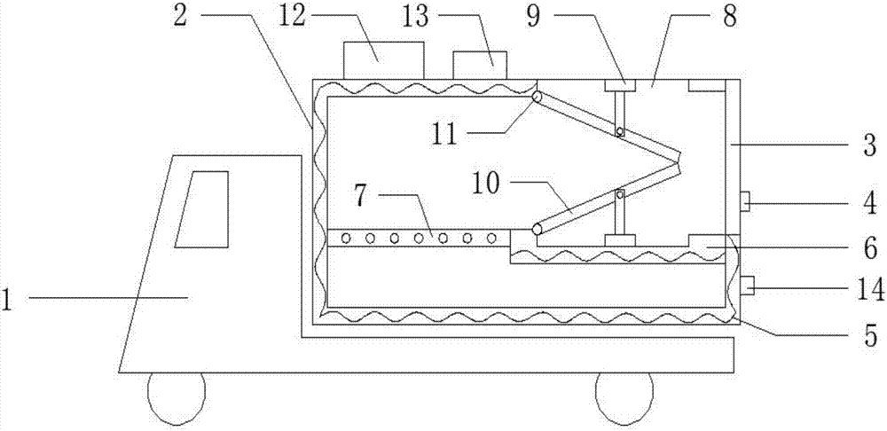 一种新型防冻防外露垃圾车的制造方法与工艺