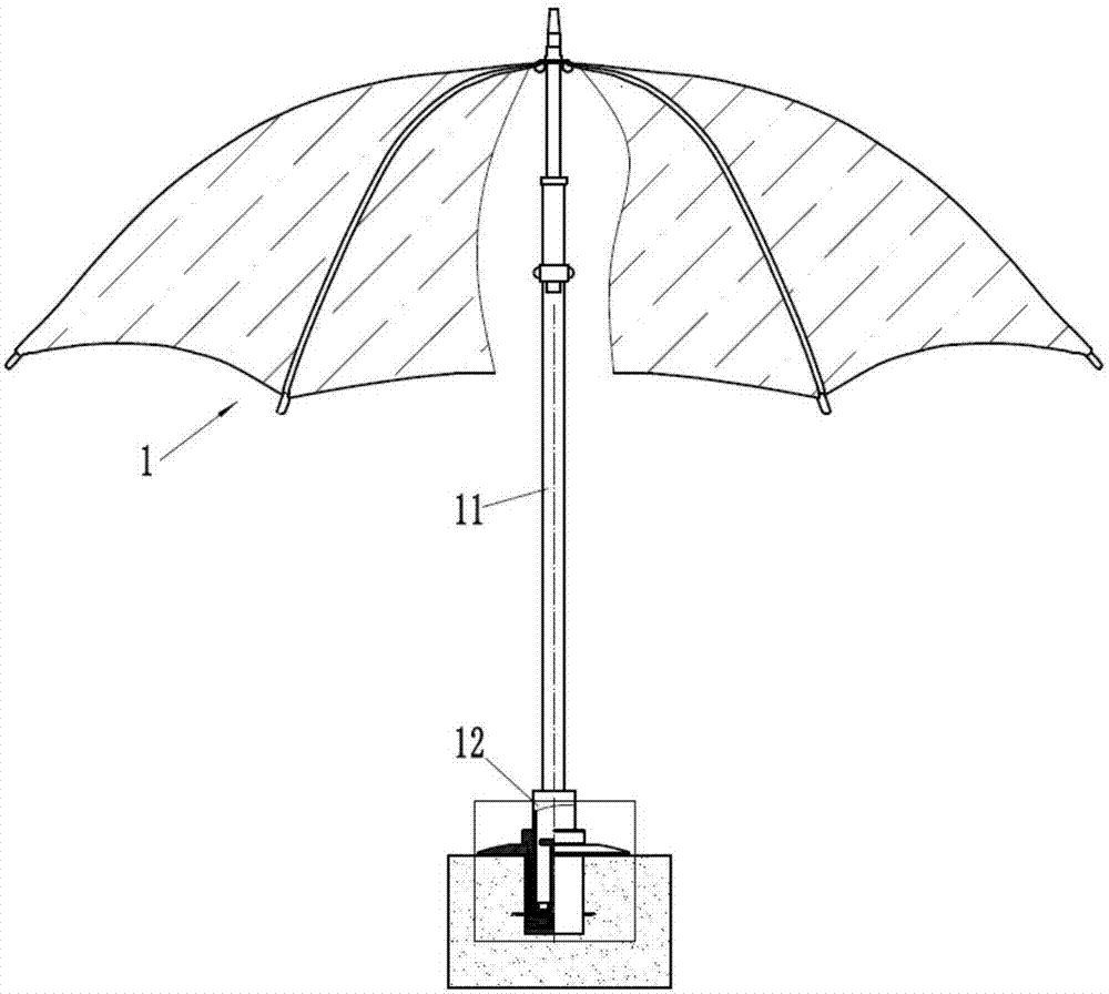 一种可拆卸式遮阳伞固定座的制造方法与工艺