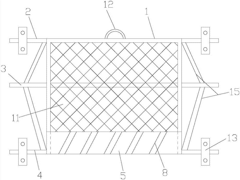 一种建筑工地上的电梯井防护栏的制造方法与工艺