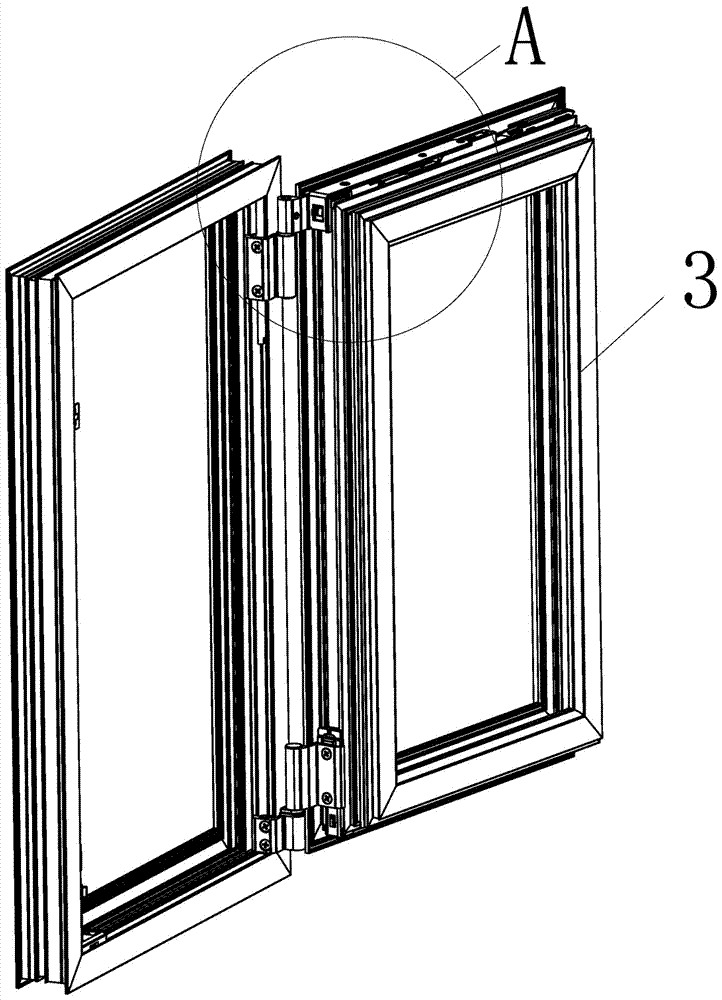 一种内开内倒窗斜拉杆的改良结构的制造方法与工艺