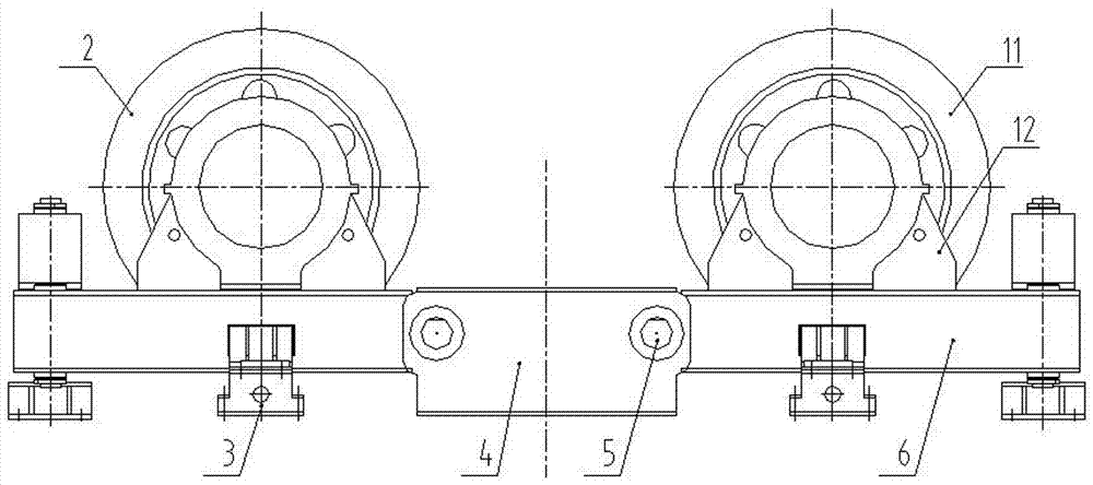 回转设备用机械式自动调位托轮支承装置的制造方法