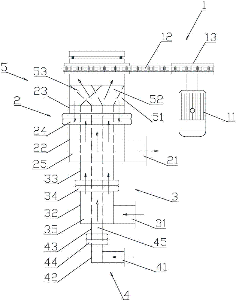 有機(jī)廢氣催化燃燒系統(tǒng)的氣流無(wú)脈動(dòng)換向裝置的制造方法