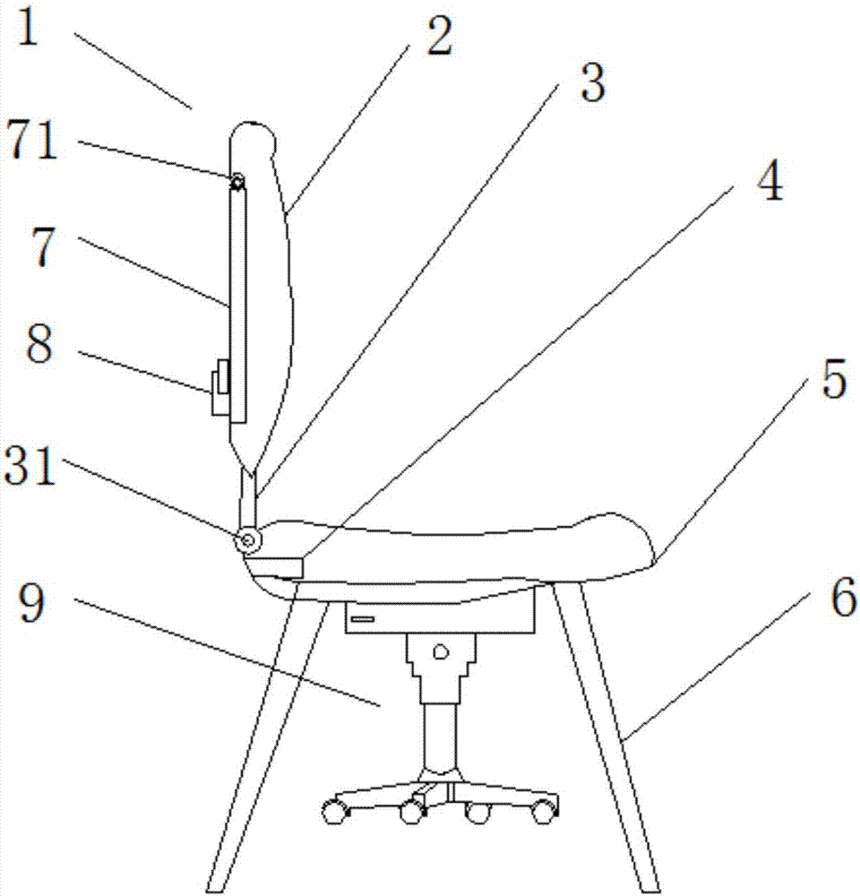 一种方便调节的椅子的制造方法与工艺