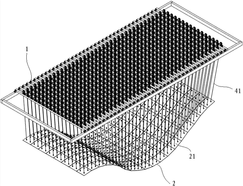 板状重构单元构成的矩阵屏装置的制造方法