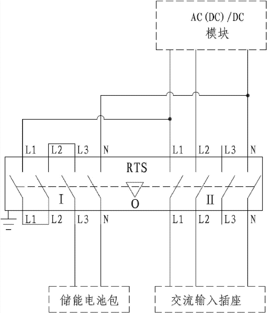 移動補(bǔ)電系統(tǒng)三通二路交直流切換電路的制造方法與工藝