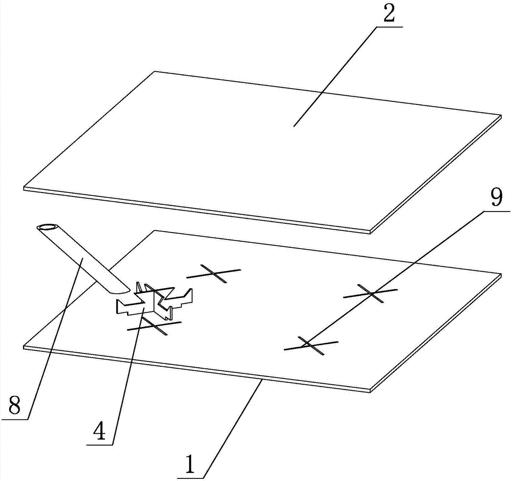 一种中空金字塔型点阵夹芯板及其嵌锁制备方法与流程