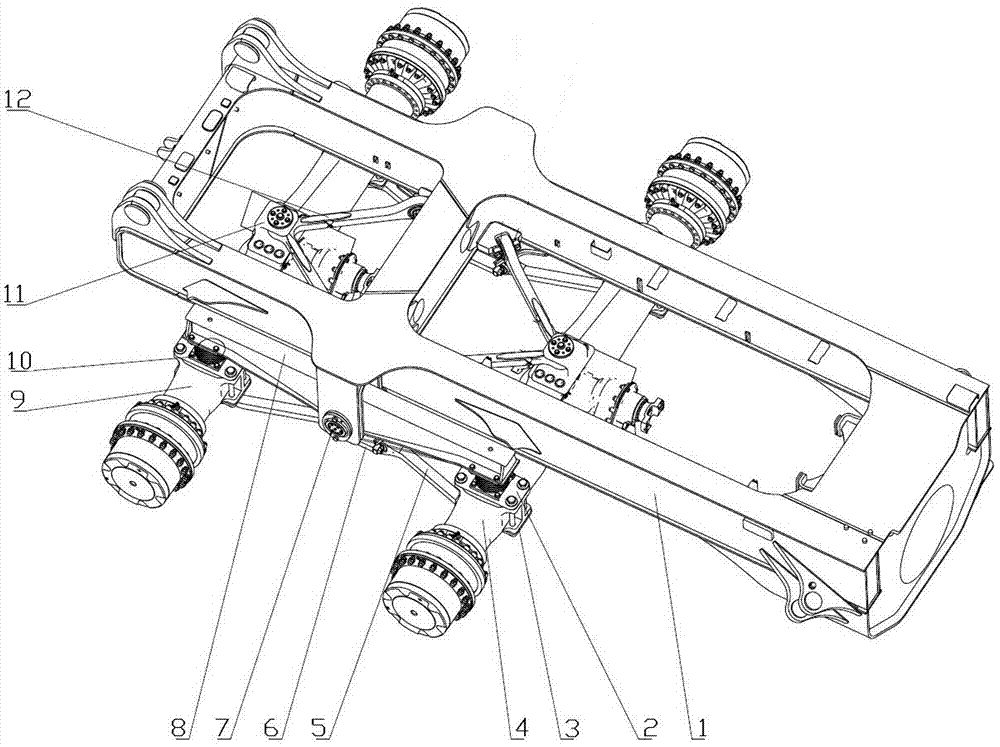 一种复合连杆式铰接式自卸车后悬架的制造方法与工艺
