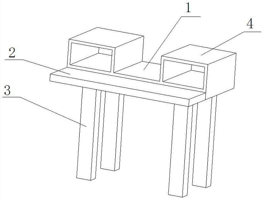 一种降低空间占用率的电脑桌的制造方法与工艺