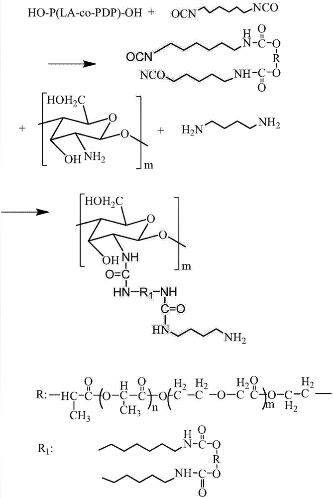 一种聚氨酯脲‑壳聚糖共聚物及其制备方法和应用与流程