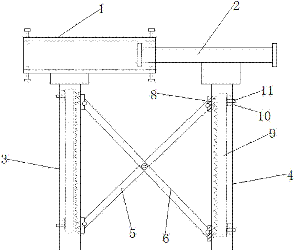 一種土木工程用建筑模板連接架的制造方法與工藝