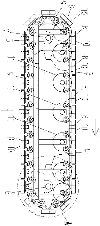 一種立體車庫履帶式鏈條拽引橫移驅(qū)動(dòng)機(jī)構(gòu)的制造方法與工藝