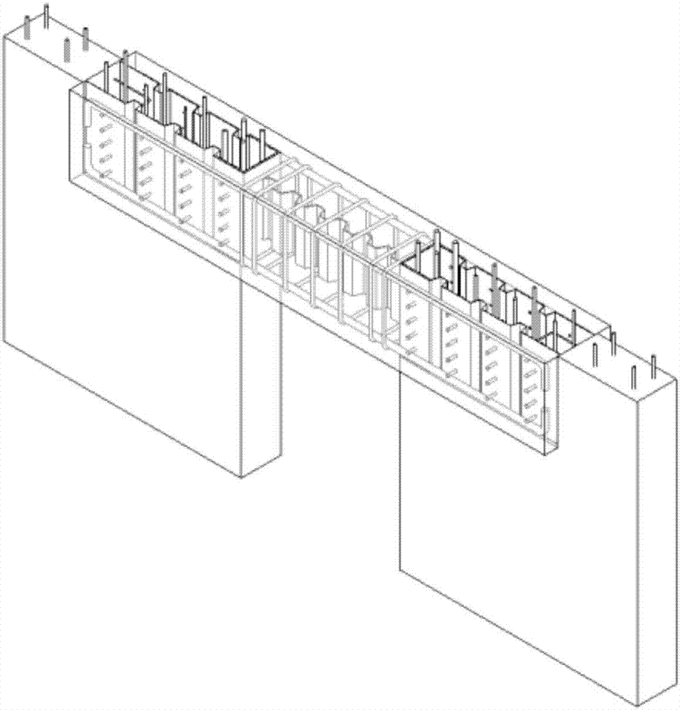 一种内置压型钢板凹槽结构的装配式连梁的制造方法与工艺