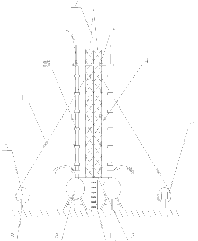 一种防攀爬的高性能拉线塔的制造方法与工艺