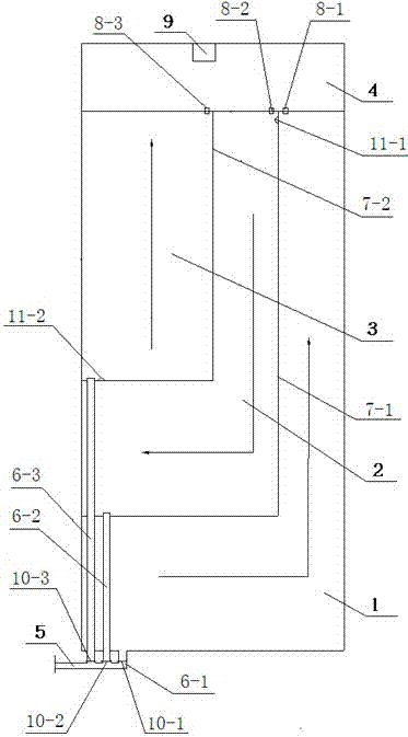 一种隔墙式多级可切换水仓的制造方法与工艺