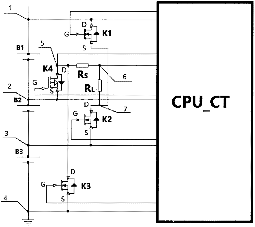 三块蓄电池串联的负载放电电路的控制方法与流程