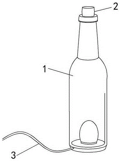 酒瓶式的台灯的制造方法与工艺