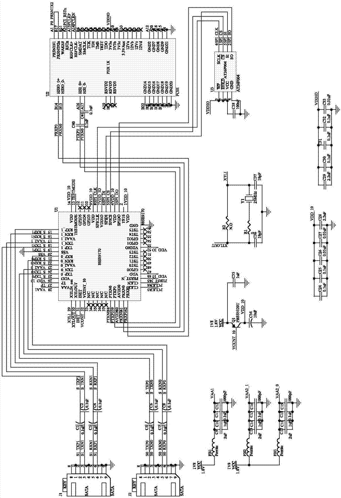 一种服务器PCIE接口转换SATA接口的转换系统的制造方法与工艺