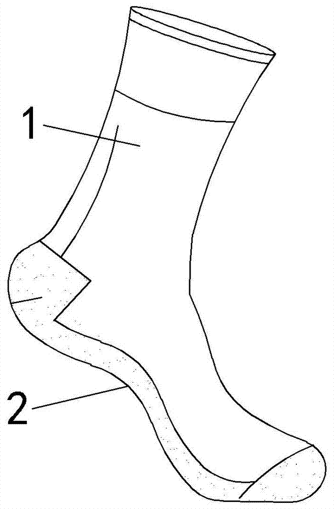 可防滑的袜子的制作方法