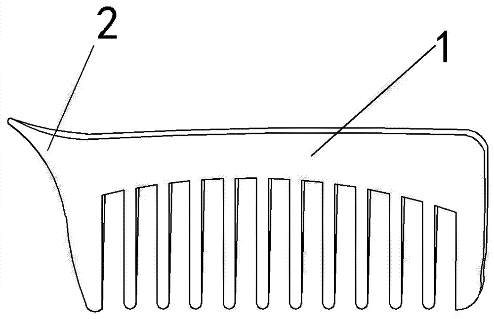 方便分發(fā)線的梳子的制造方法與工藝
