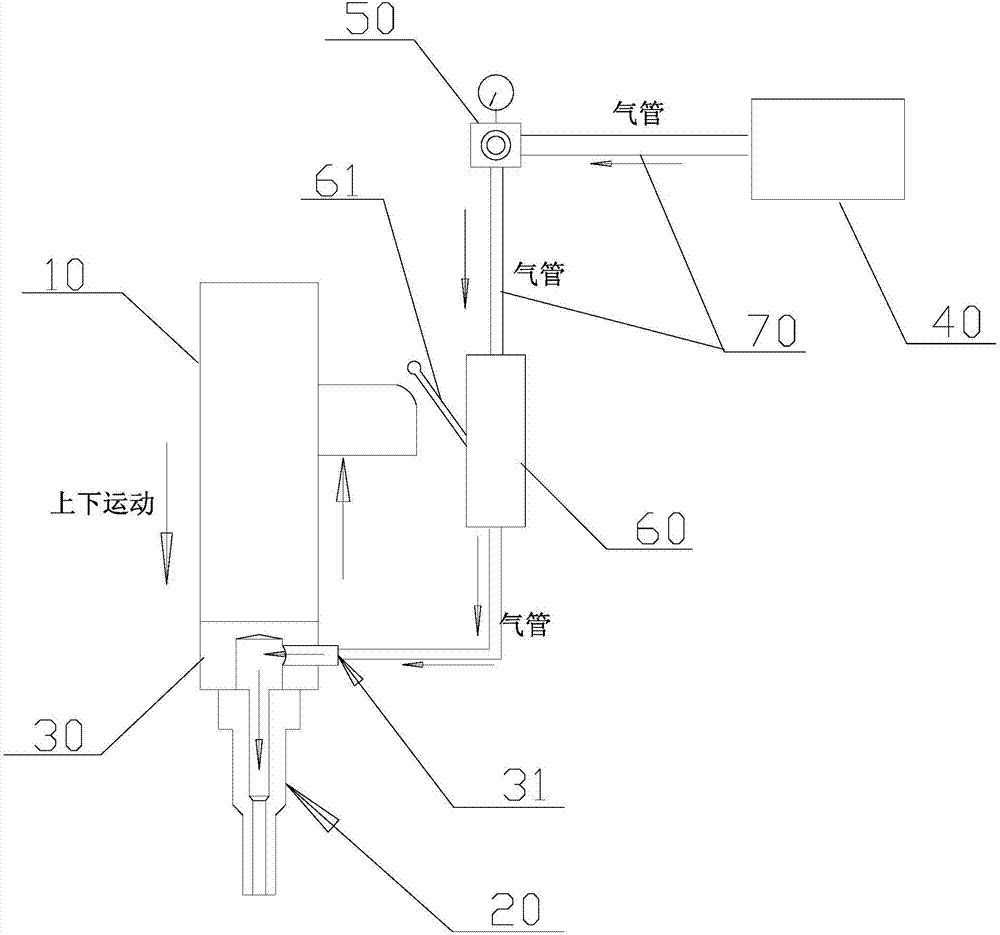 一種帶粉塵清除功能的成型機沖壓機構的制造方法與工藝