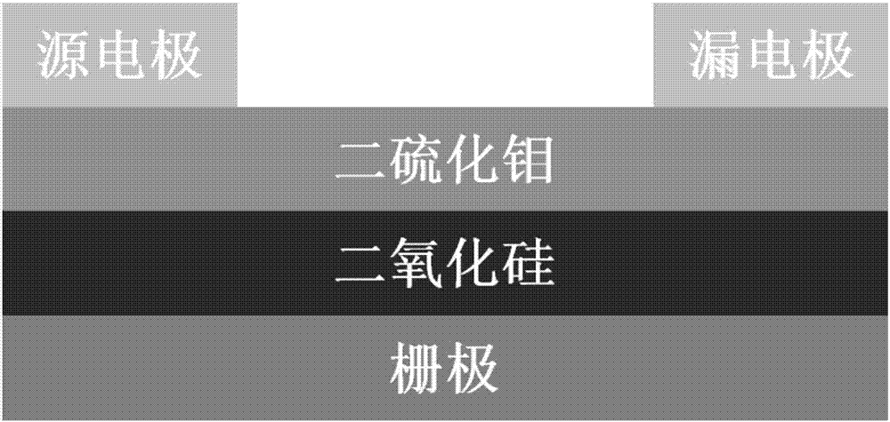 一種層狀二硫化鉬場效應晶體管及其制備方法和應用與流程